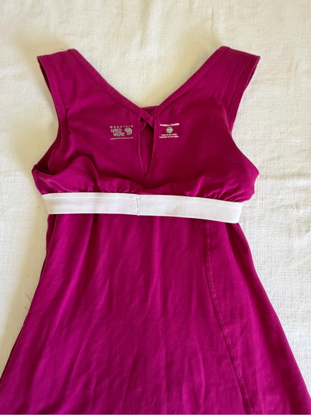 Mountain Hardwear Women’s Hot Pink Loess Cross-Back Tank Dress - Picture 10 of 10